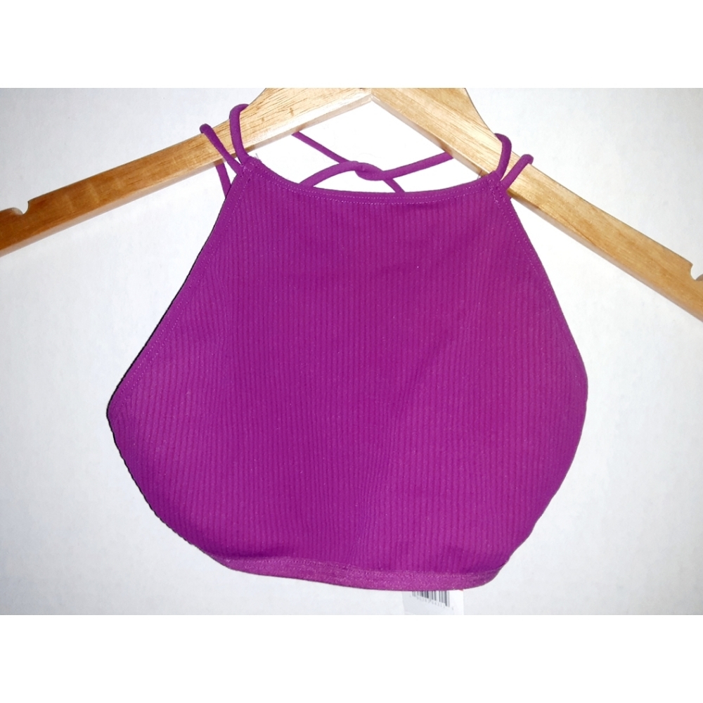 Free People High Neck Strappy Back Bra - Pink - Picture 15 of 16